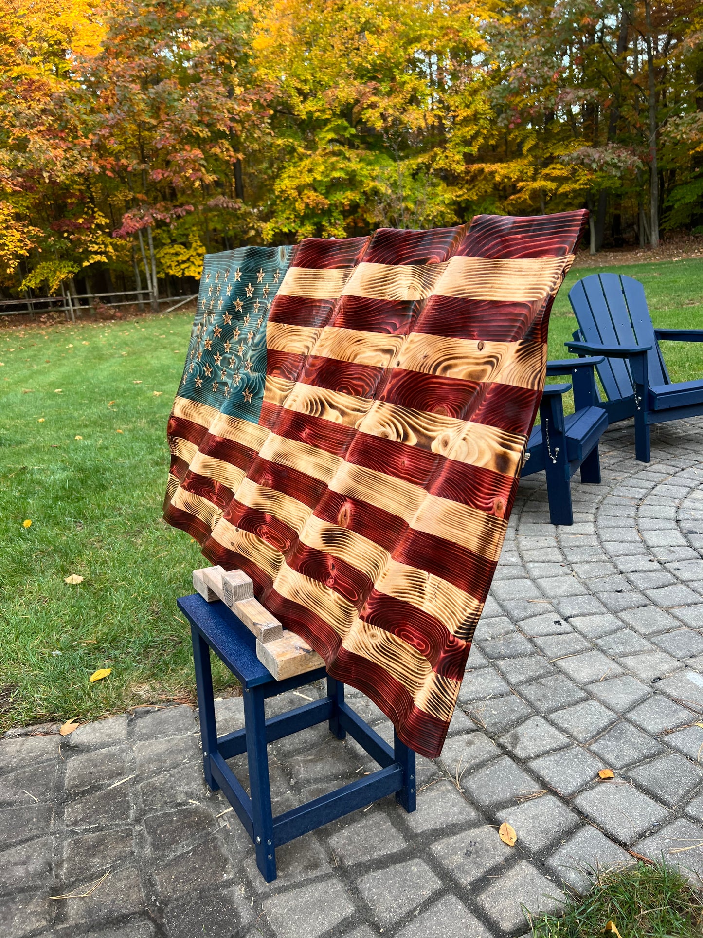 48”x26” Traditional wavy flag