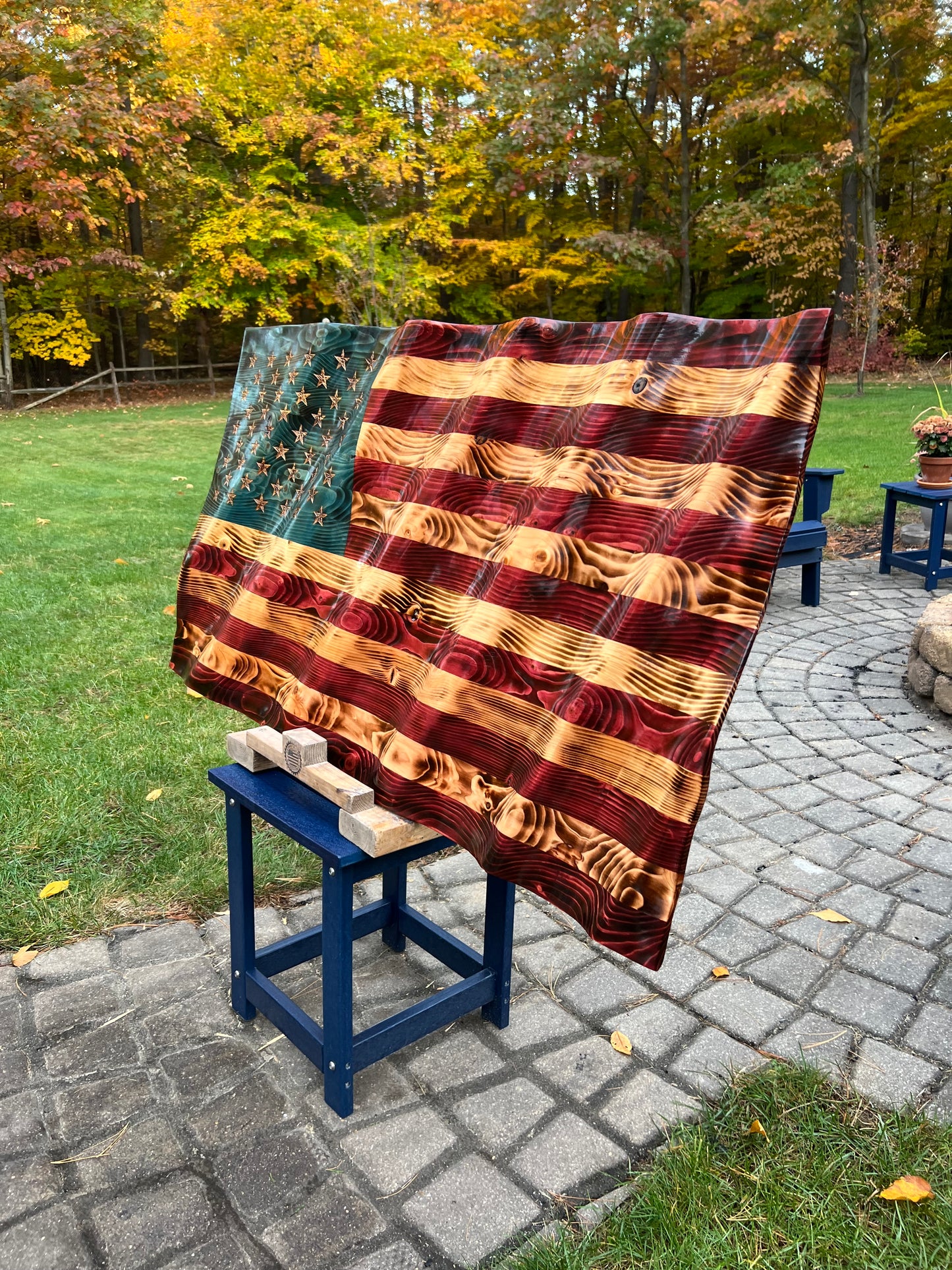 48”x26” Traditional wavy flag