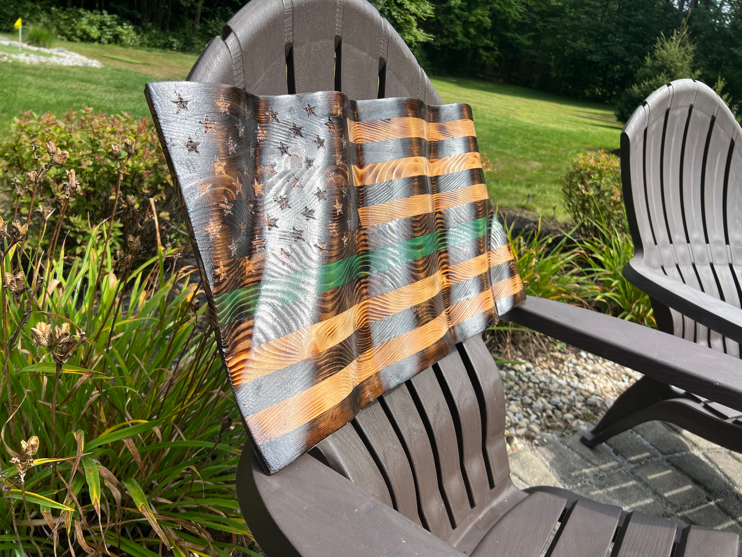 24”X13” Military Green Wavy Flag