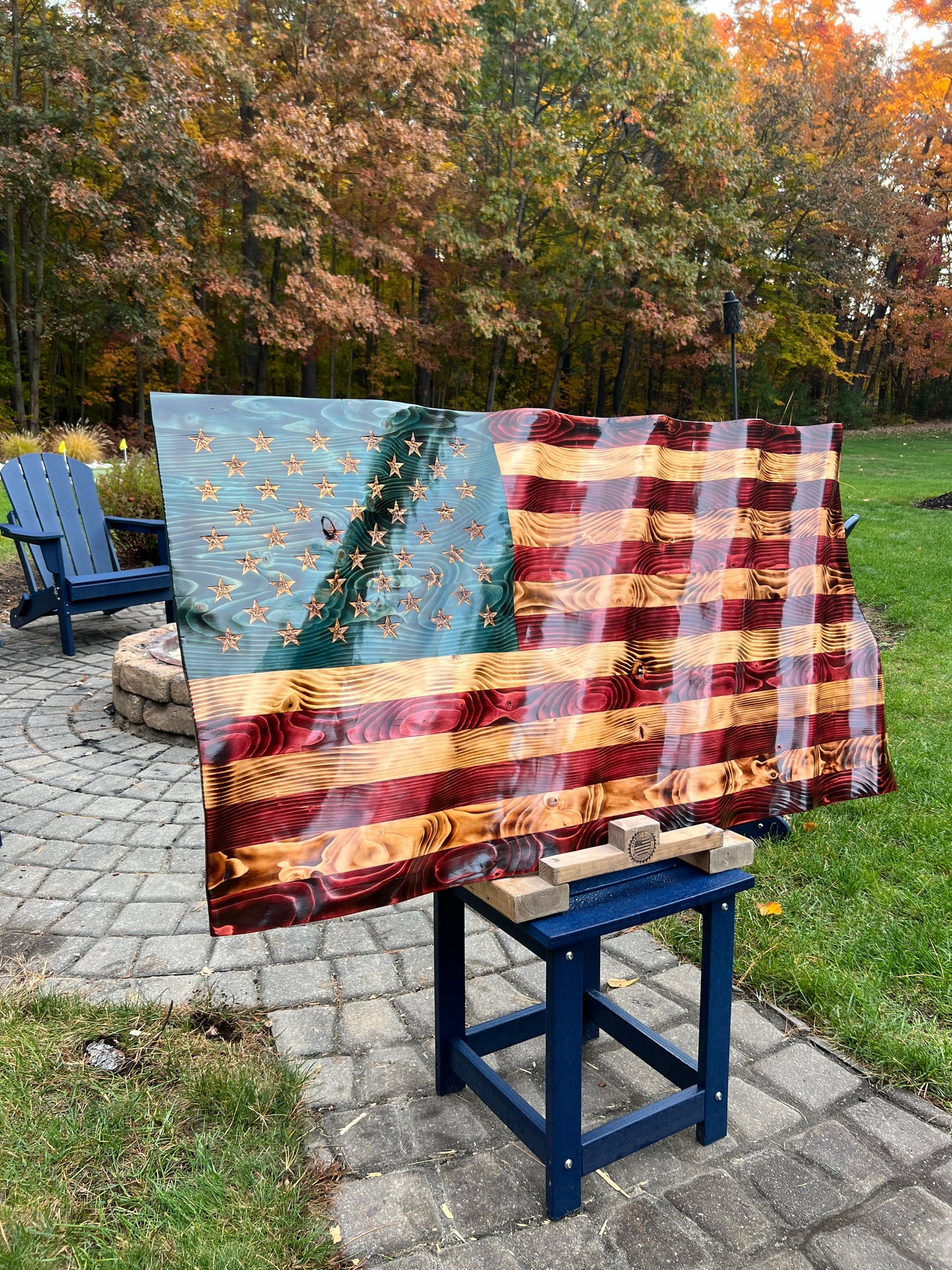48”x26” Traditional wavy flag