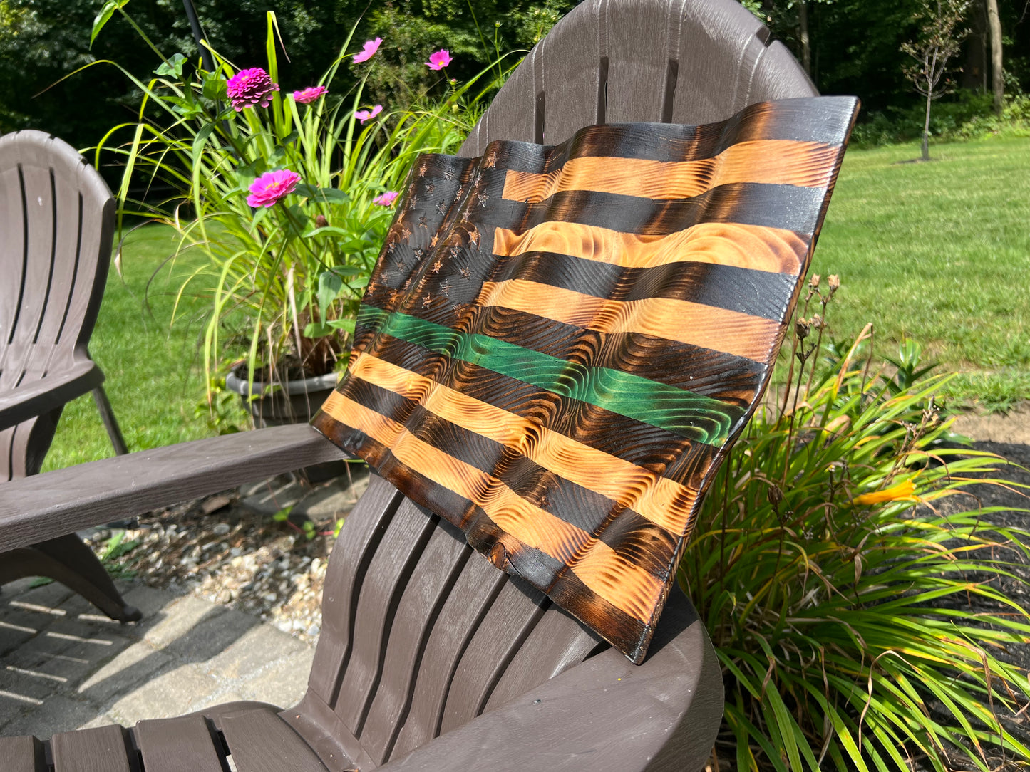 24”X13” Military Green Wavy Flag