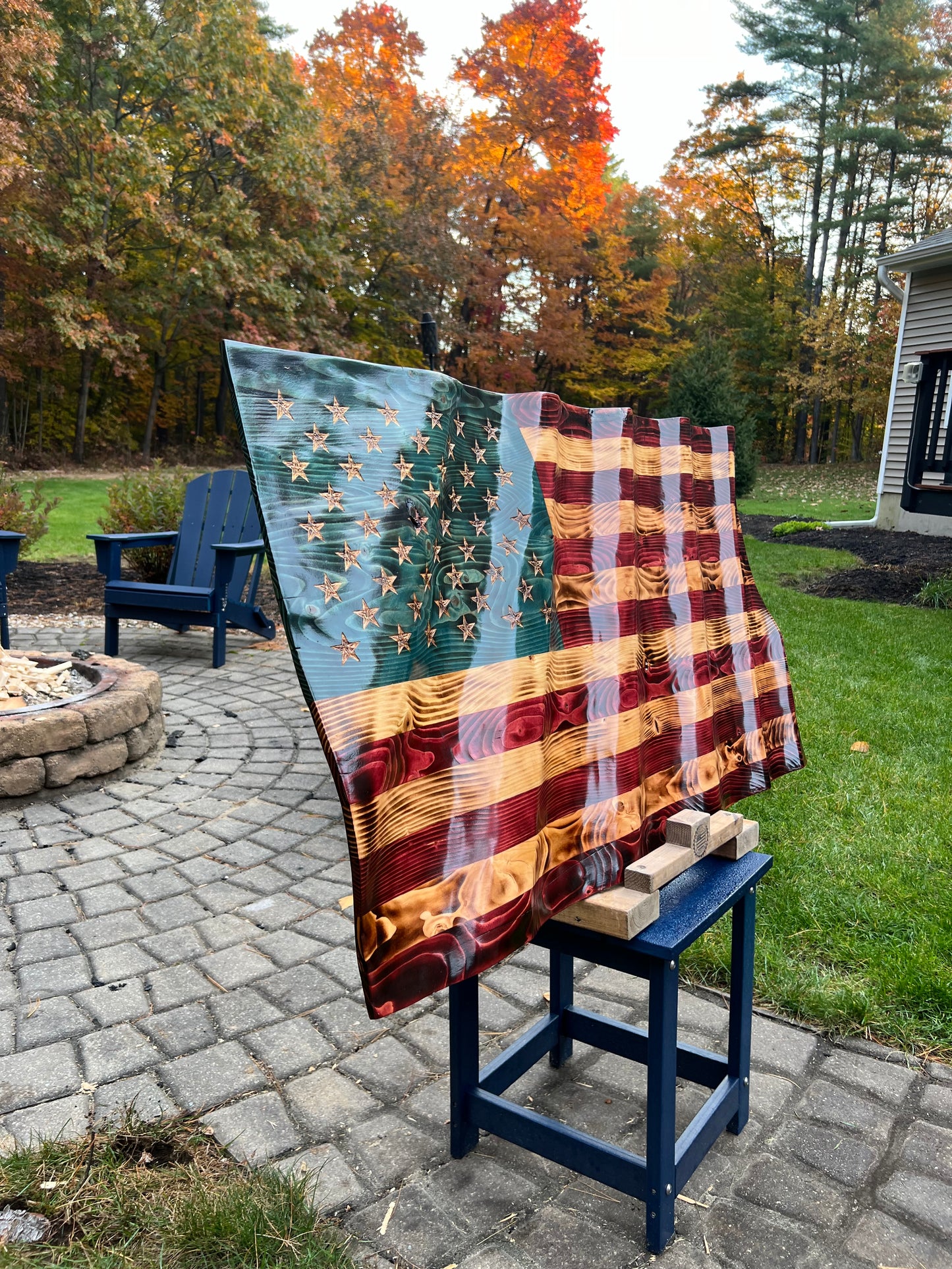 48”x26” Traditional wavy flag