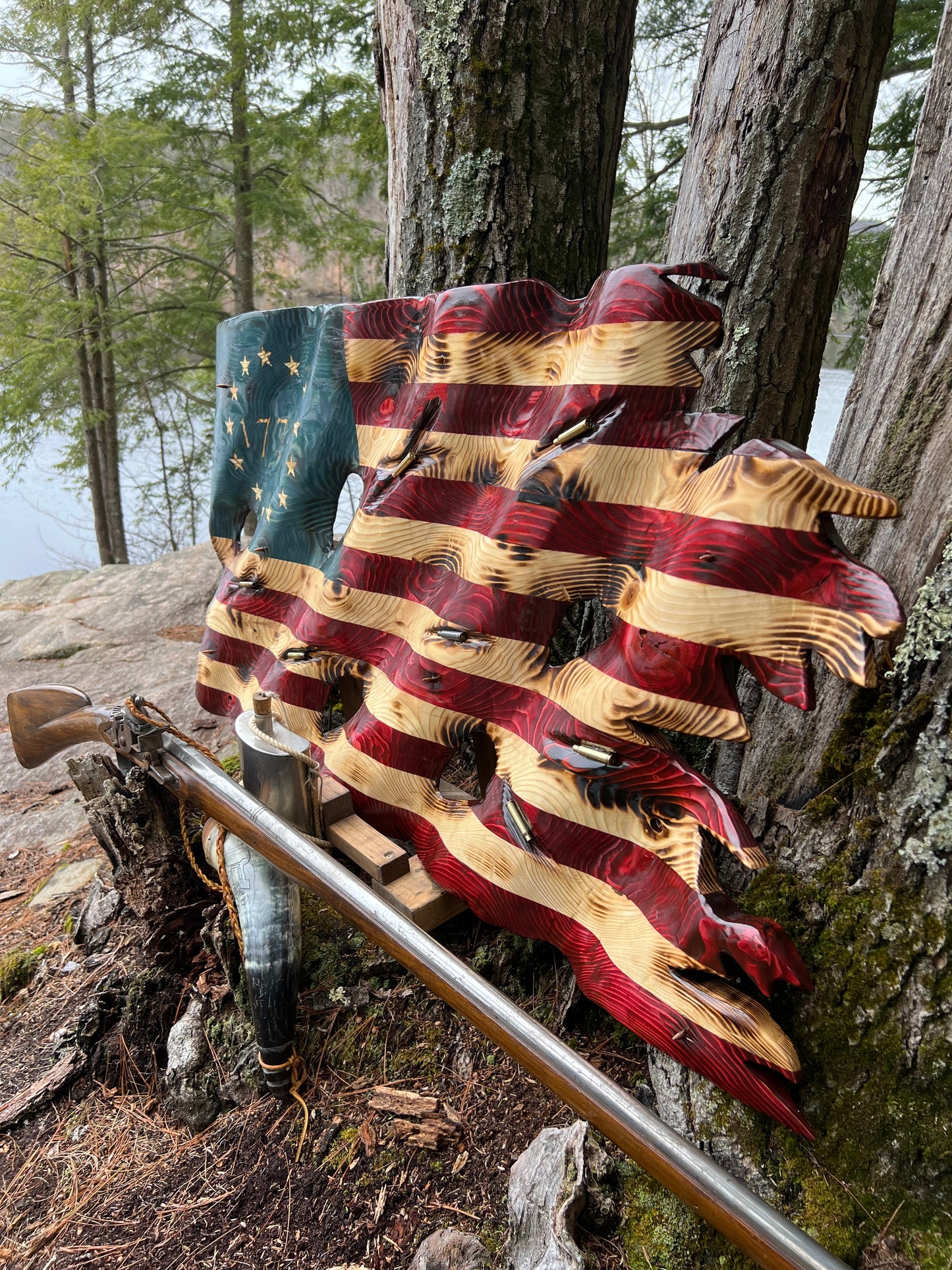 48”X26” Battle Hardened 1776 Wavy Flag