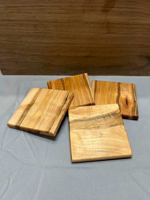 Ambrosia maple coasters four pack