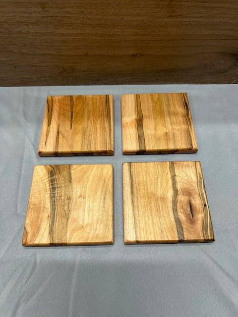 Ambrosia maple coasters four pack